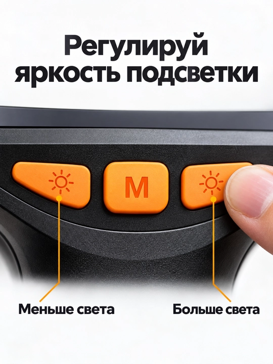 Эндоскоп с экраном 4,3″, техническая камера 1080P 8 мм для труб и автомобиля