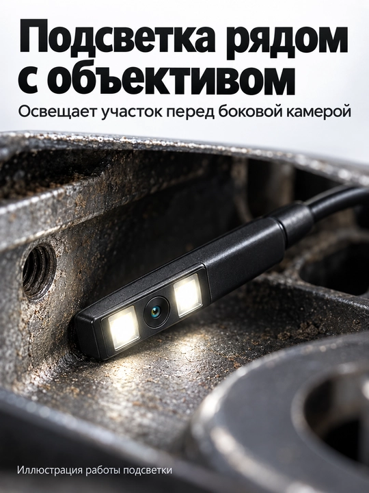 Эндоскоп с экраном 4,3″, техническая камера 1080P 8 мм для труб и автомобиля