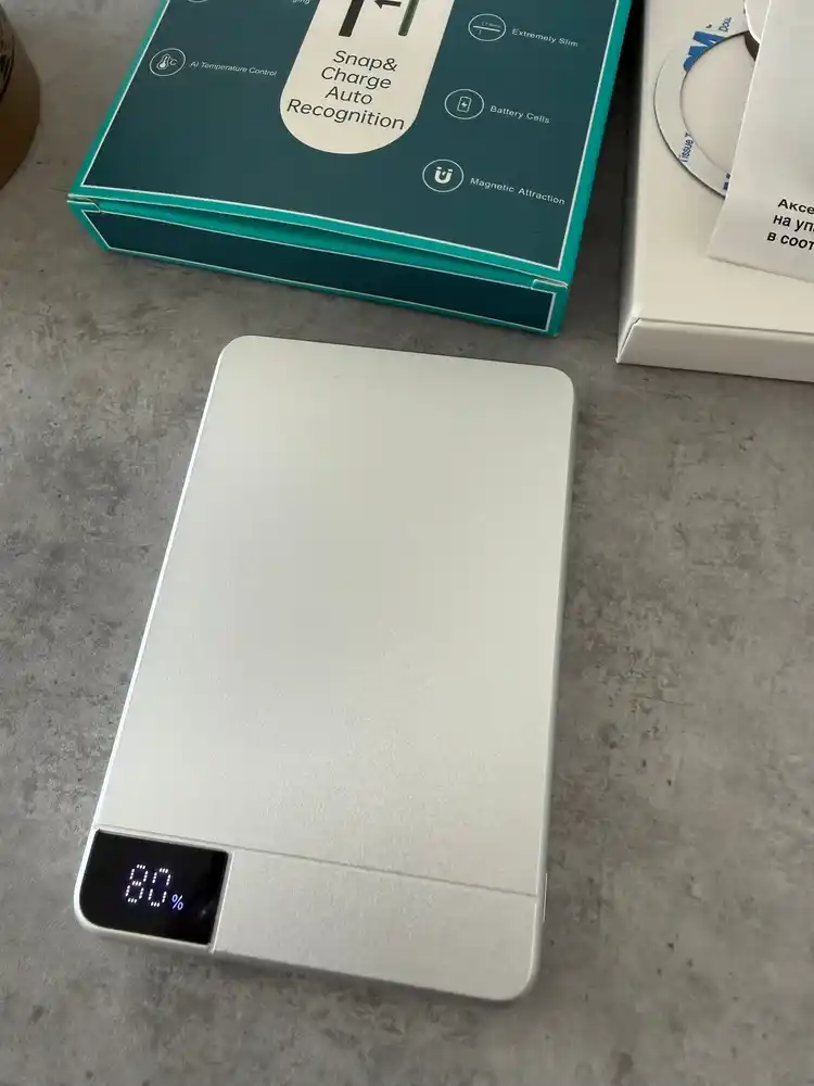 Power bank MagSafe, magnitli simsiz tashqi akkumulyator, 5000/10000 mAh, 15W/20W