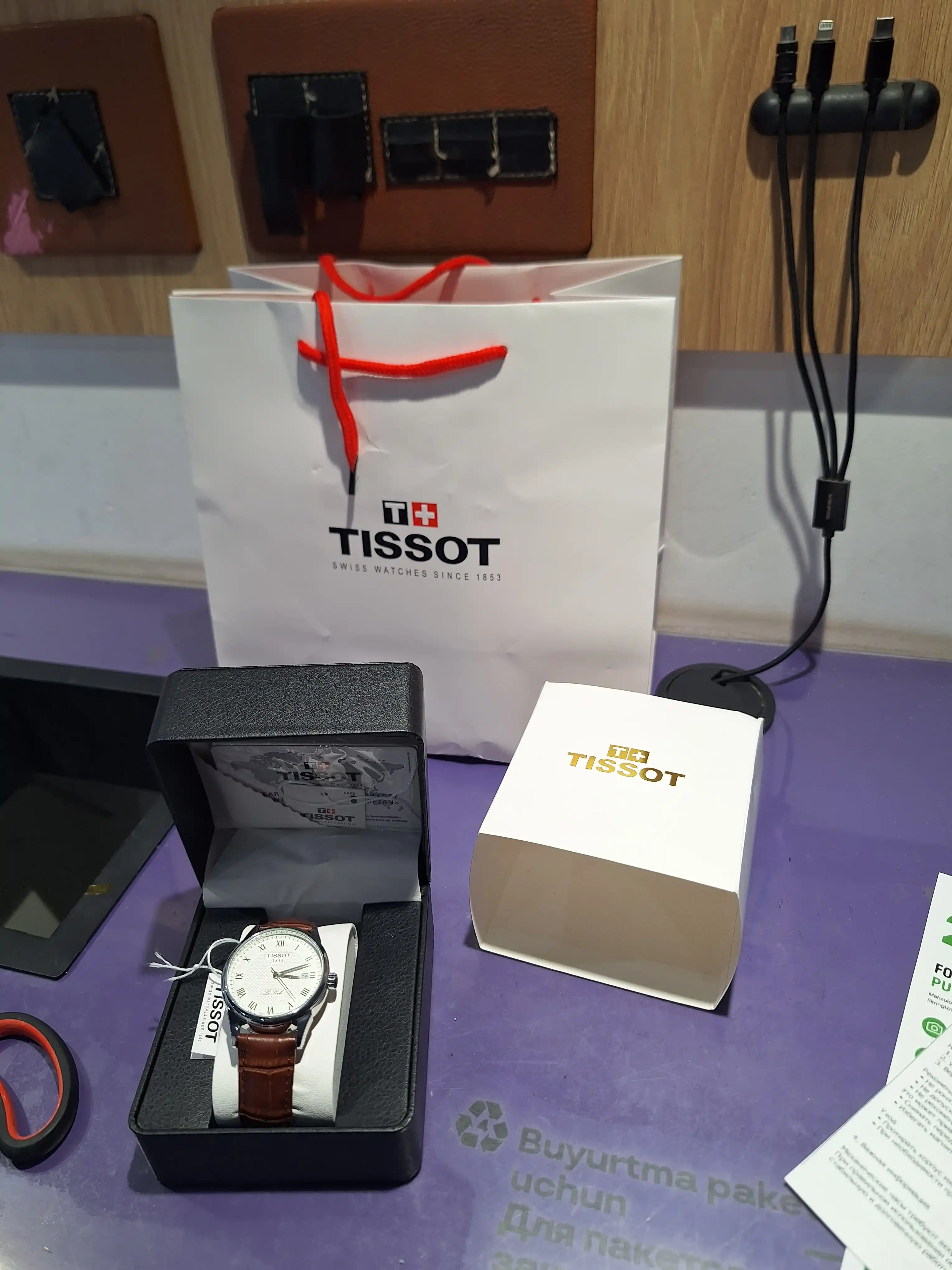 Tissot Erkaklar mexanik qo‘l soati, avtomatik, sana, sovg‘a qutisi bilan