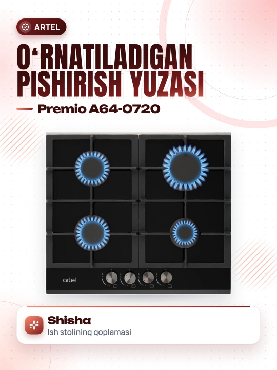 Pishirish paneli Artel Premio A64-0720 - 