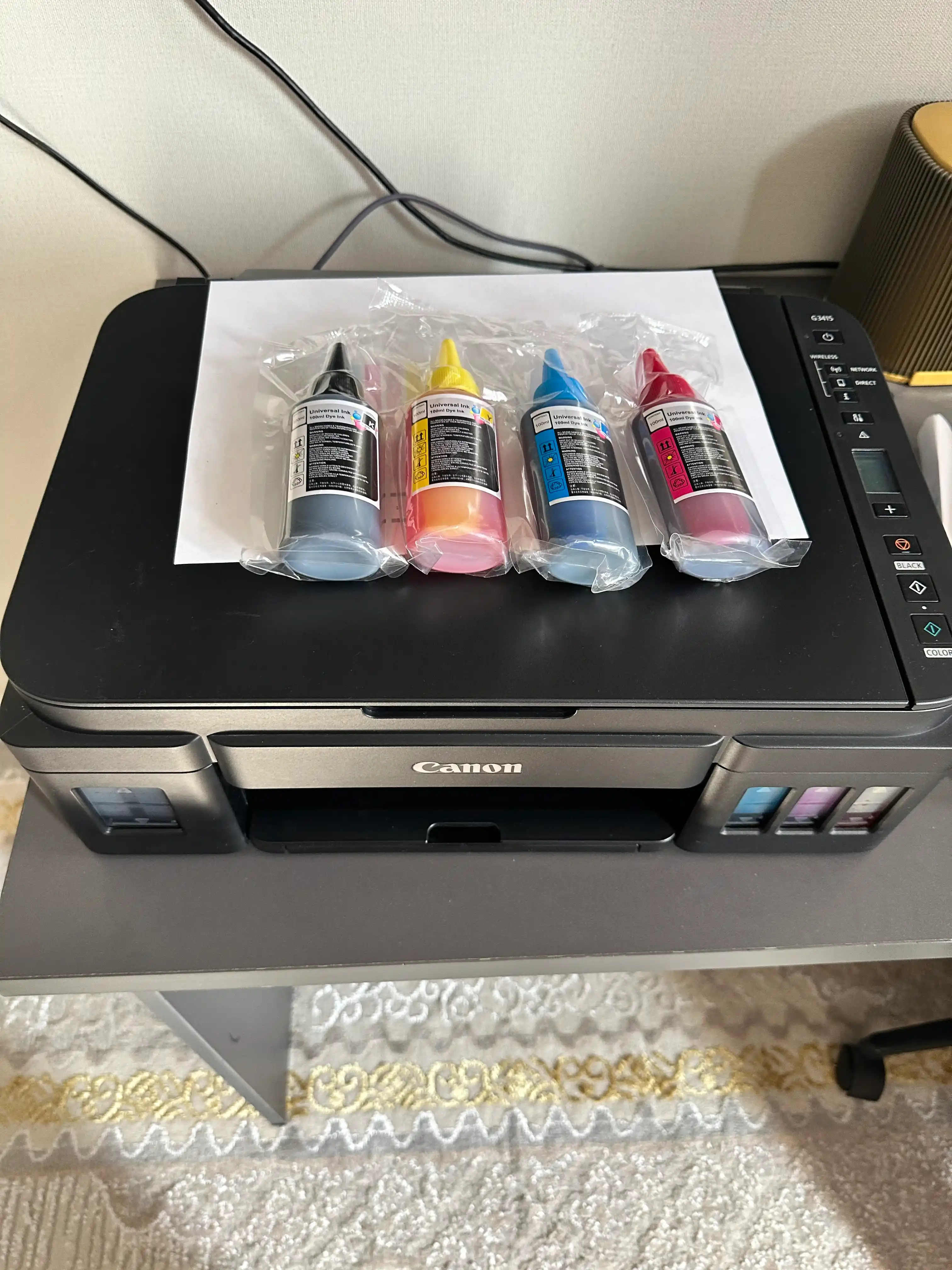 Универсальные чернила 100ml 6 цветов для принтеров Epson Canon HP Brother