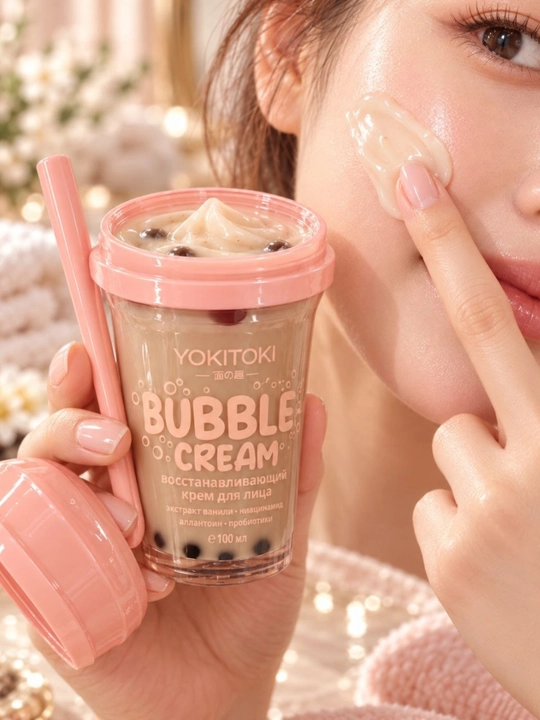 YOKITOKI Bubble Cream yuz uchun tiklovchi va namlantiruvchi krem