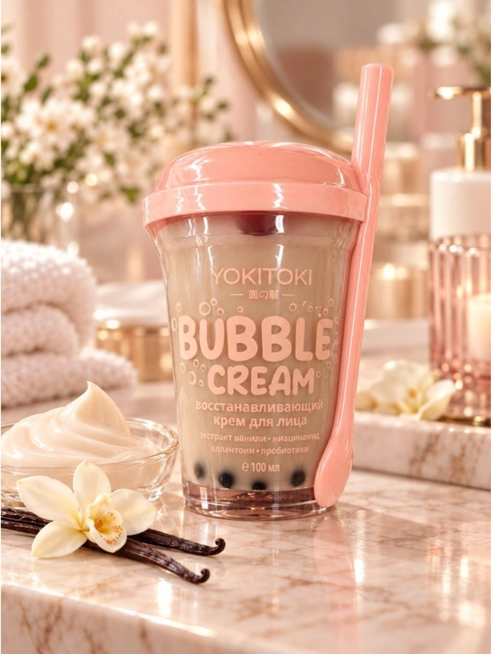 YOKITOKI Bubble Cream yuz uchun tiklovchi va namlantiruvchi krem