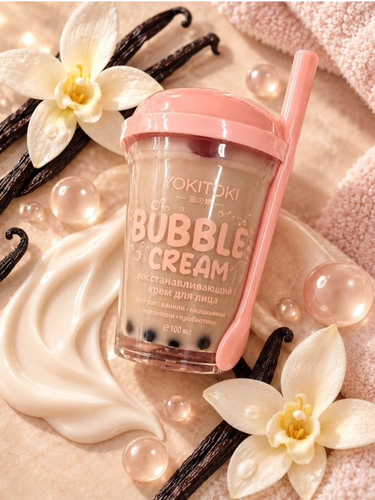 YOKITOKI Bubble Cream yuz uchun tiklovchi va namlantiruvchi krem