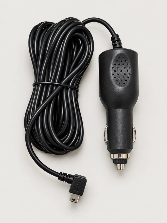 Зарядное устройство для видеорегистратора MiniUSB, 3 м, 5V, 2A шнур питания