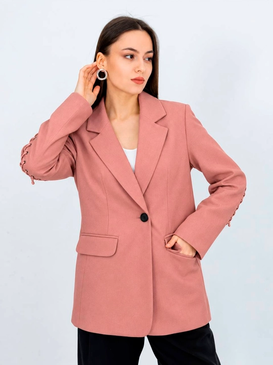 Ayollar uchun oversize pidjak, uzun jaket, erkin fason