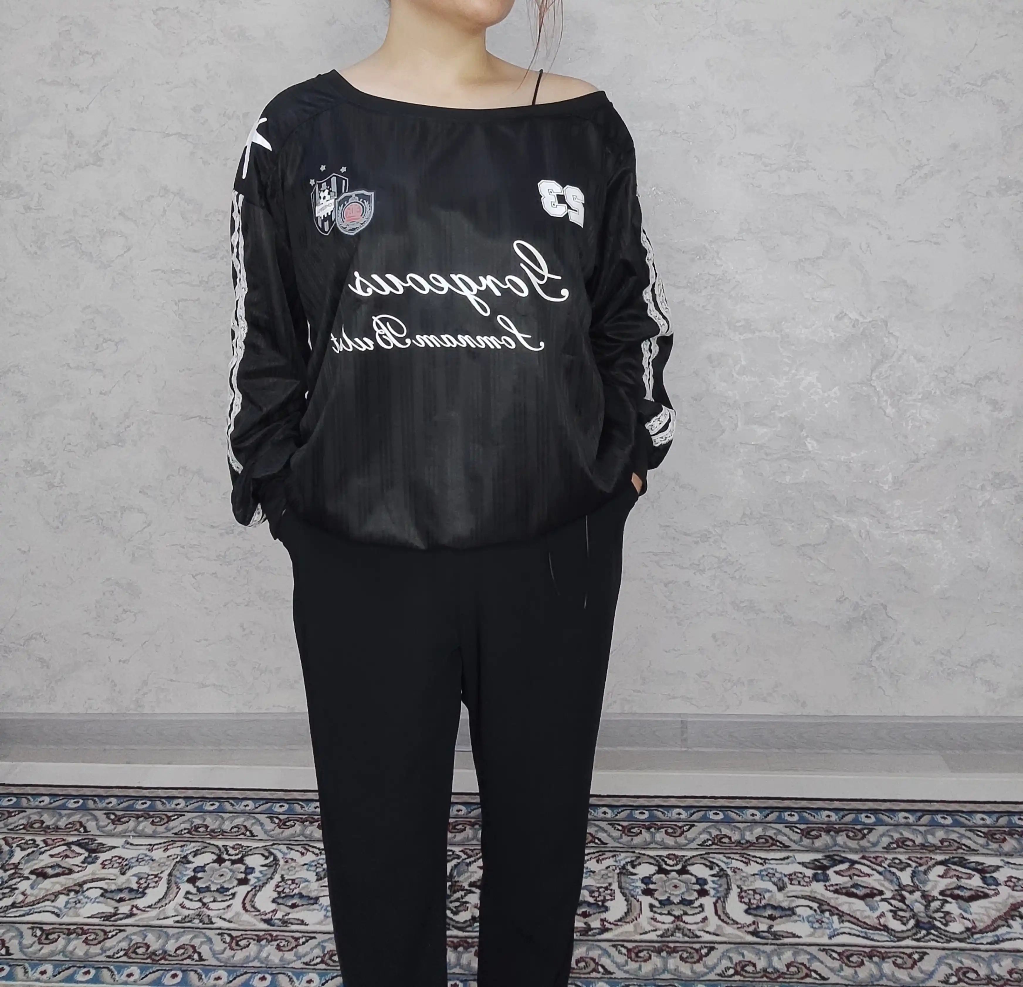 TAYNA futbolkalar ayollar uchun, oversize Y2K, printli svtishot, oversayz