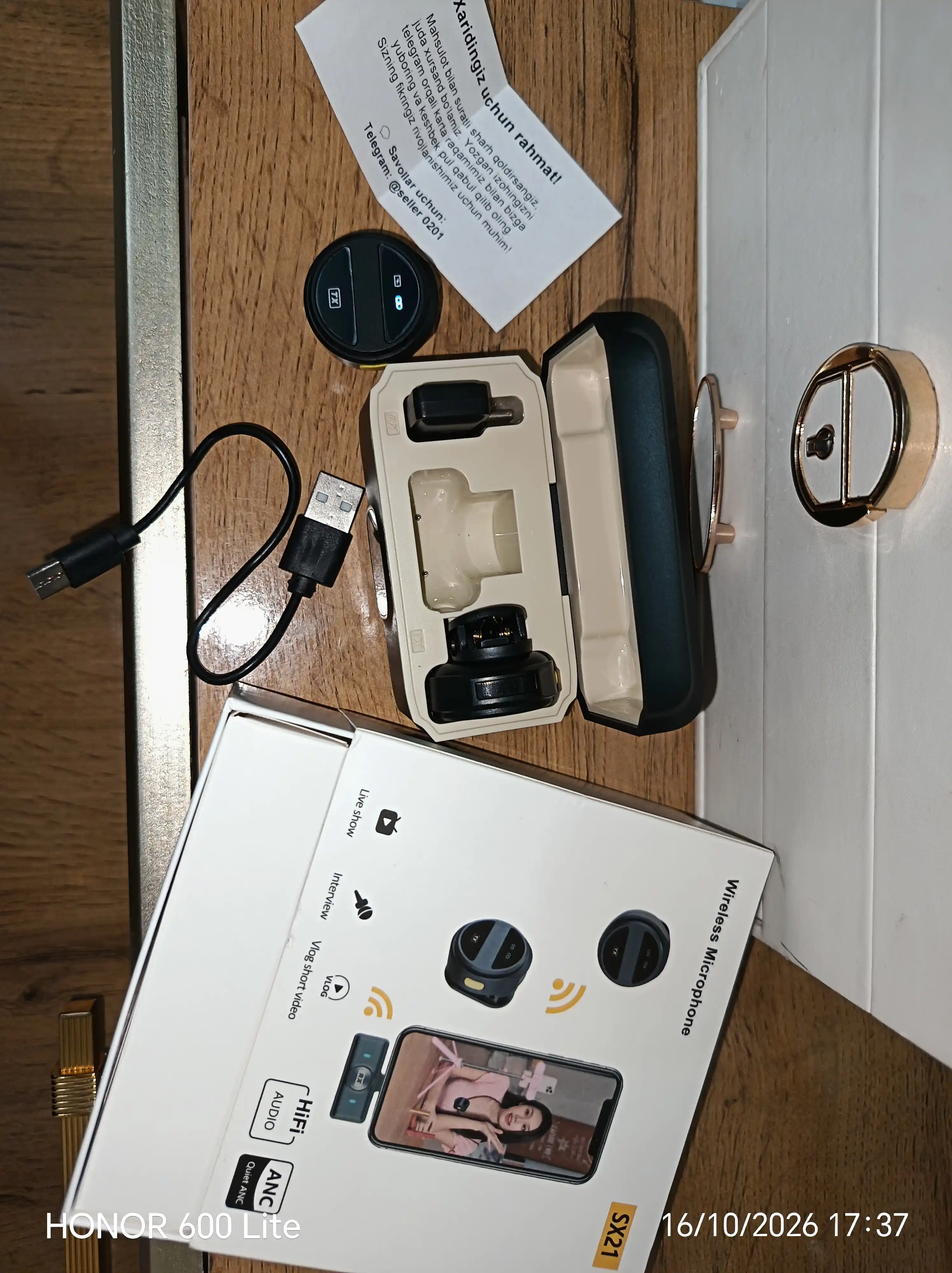 Mikrafon, mikrofon, mini mikrafon, simsiz mikrofon, petlichka, iphone va android uchun,anc