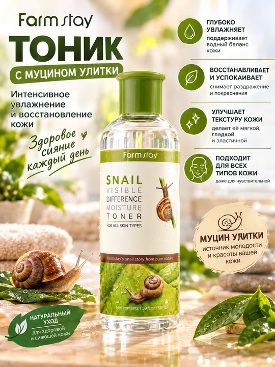 FarmStay уходовая корейская косметика крем лосьон для лица увлажняющий,350 мл - 