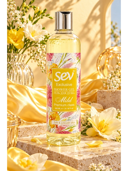 Gel dush uchun Sev "Silk", 600 ml - 