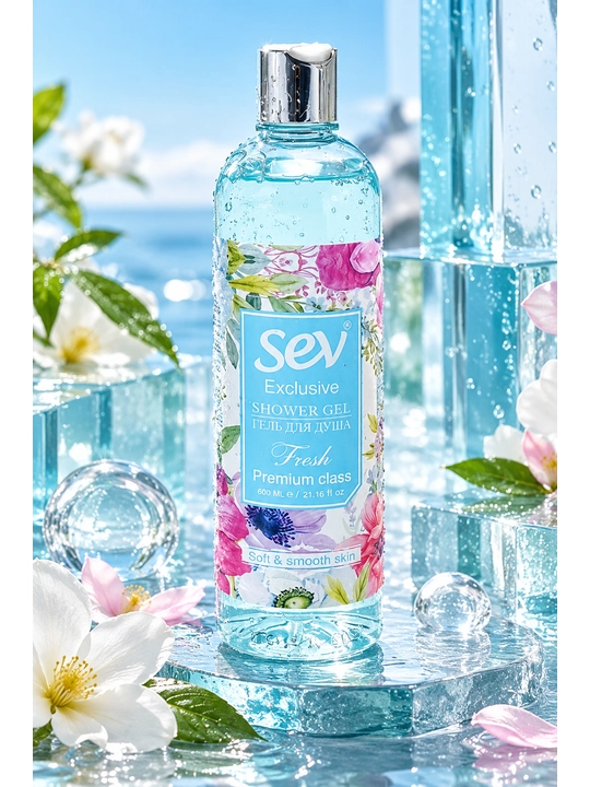 Gel dush uchun Sev "Silk", 600 ml - 