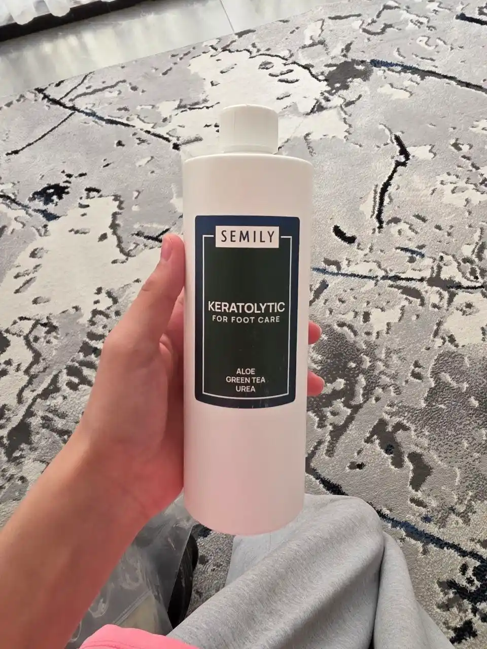 Keratolitik,yoriqlarga qarshi quruq tovonlar uchun suyuq pichoq,SEMILY oyoq pilingi,400 ml