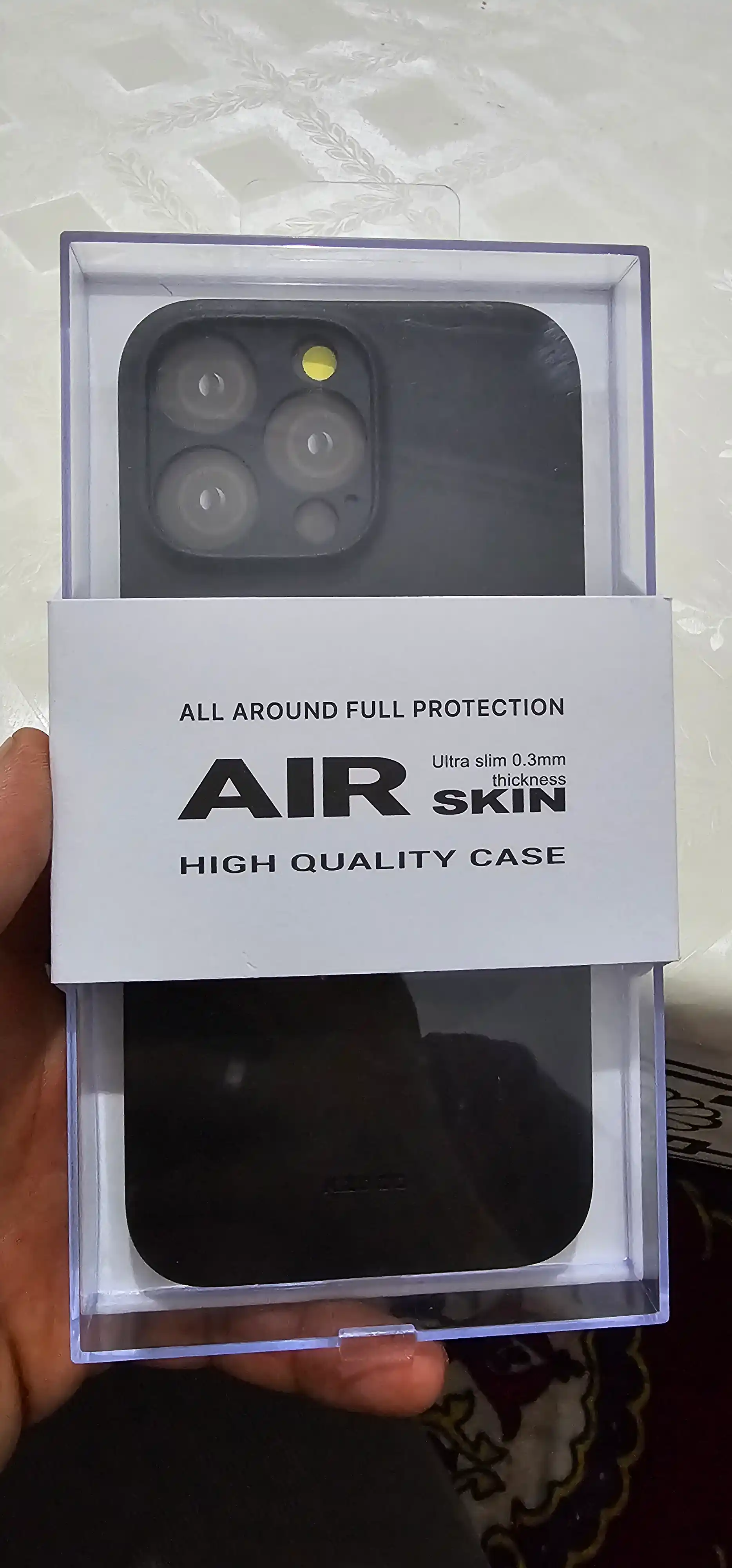 IPhone uchun Air Skin yupqa g‘ilofi KZDOO — 0.3 mm, minimalistik himoya