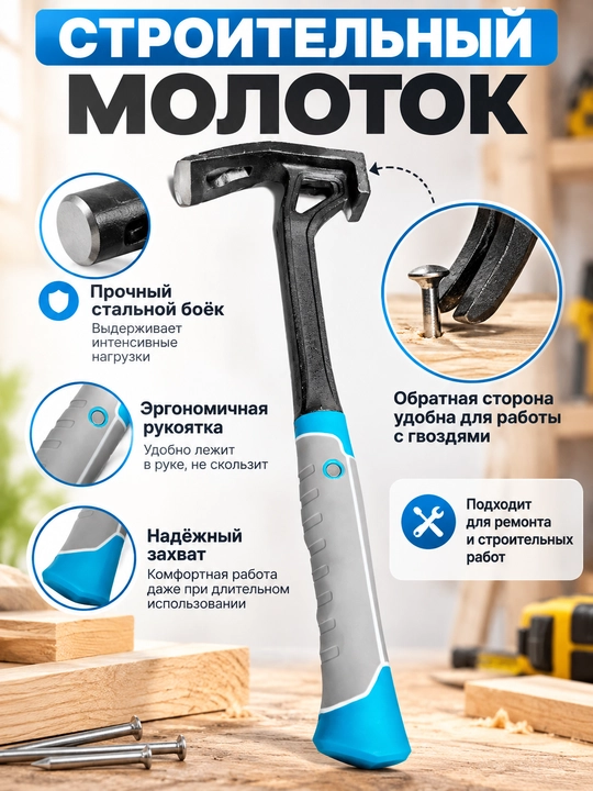 Молоток теша – прочный, удобный и двухсторонний ударный инструмент - 