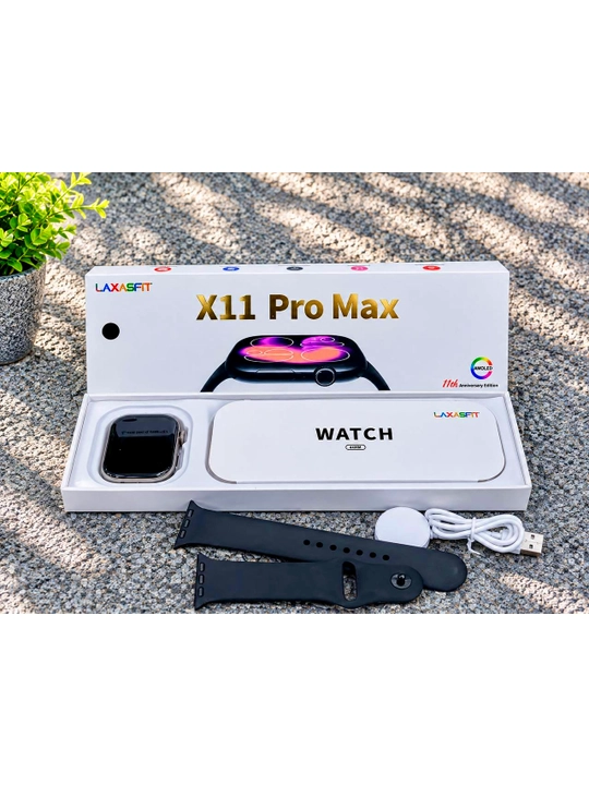 Smart soat Laxasfit X11 Pro Max 44mm AMOLED, qo‘ng‘iroqlar va sport - 