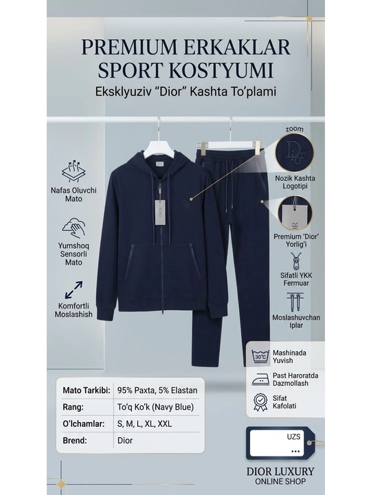 Bahor kuzgi ikki qismli kostyum erkaklar uchun, kiyim, ikki qisimli erkaklar Premium
