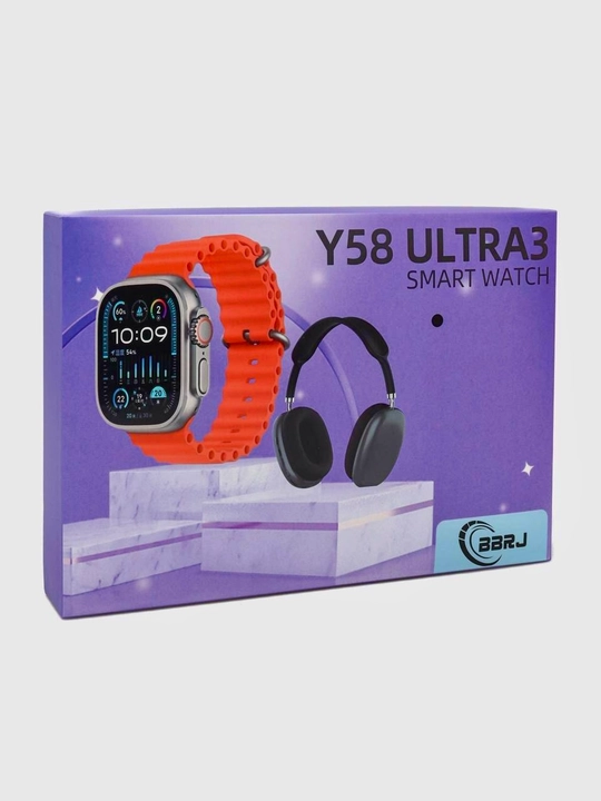 Smart soat Y58 Ultra3 va simsiz quloqchin to‘plami, qo‘ng‘iroqlar va sport - 
