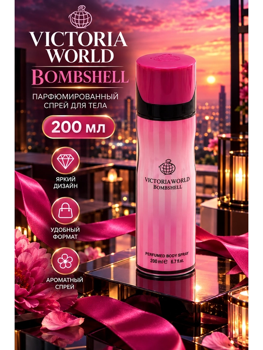 Ayollar uchun parfyumlangan dezodarant spreyi, 200 ml - 