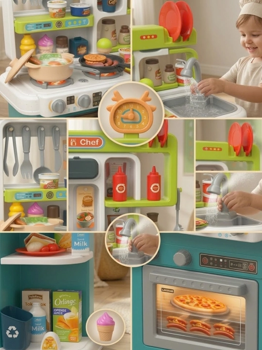 Детский кухонный набор, kitchen play set, детская кухня, игрушечная кухня