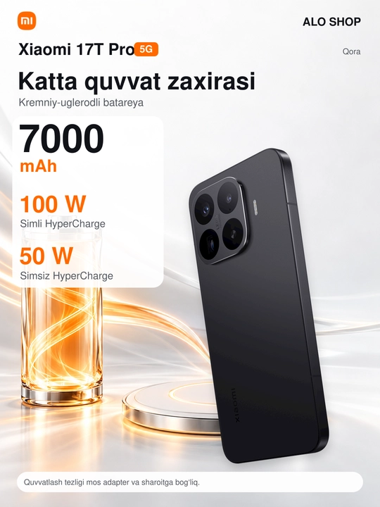 Smartfon Xiaomi 17T Pro 5G, 12/256/512/1024 GB,6.83",144 Gs