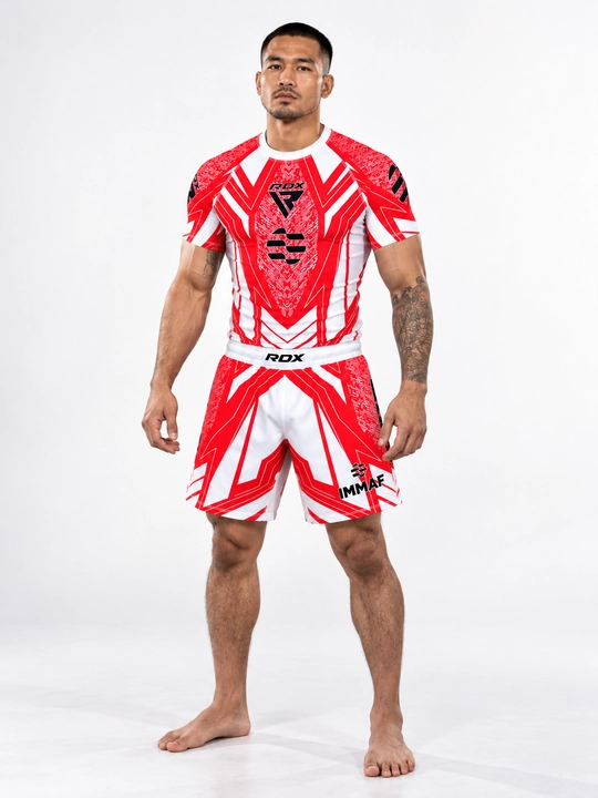 RDX IMMAF sport to‘plami, futbolka va shortik MMA, boks va mashg‘ulotlar uchun - 