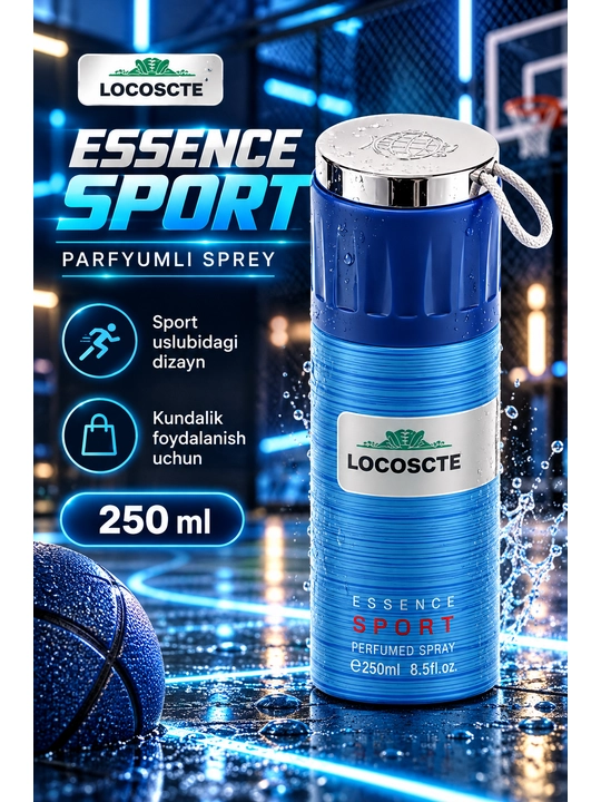 Erkaklar uchun parfyumeriya dezodoranti spreyi, 250 ml - 