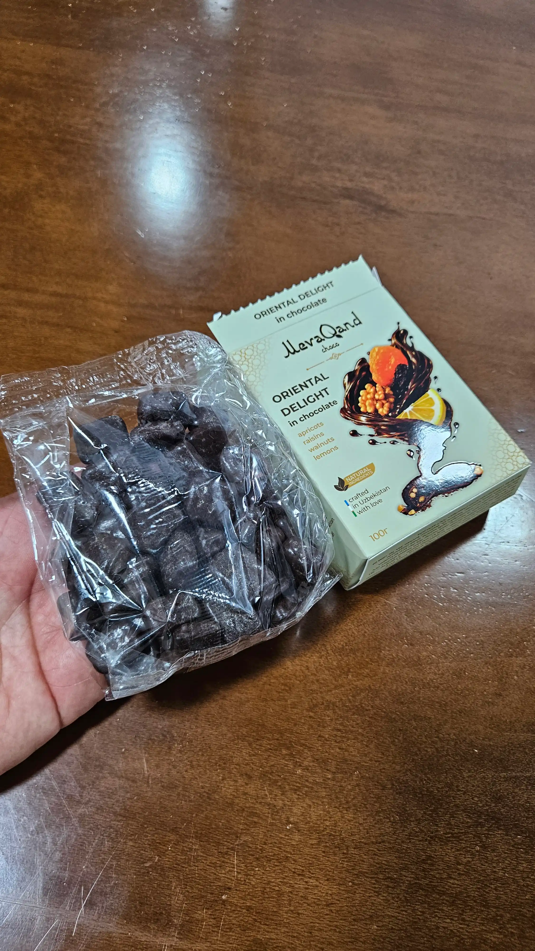 Конфеты MevaQand Choco из сухофруктов в тёмном шоколаде, 100 г