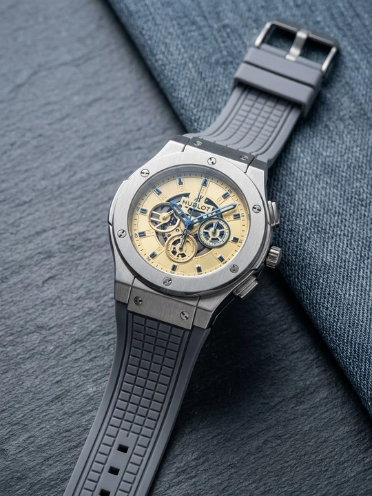 Hublot,erkaklar qol soati,xaqiqiy brend korinish,chidamli rezina remeshok