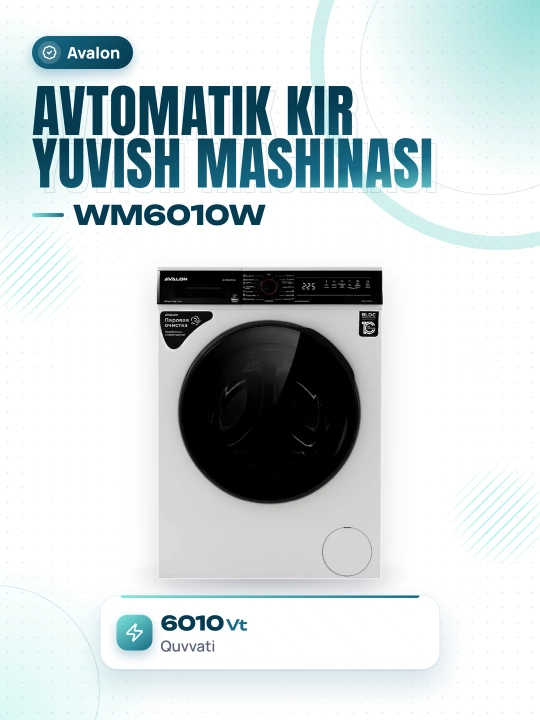 Kir yuvish mashinasi Avalon AVL WM6010W - 