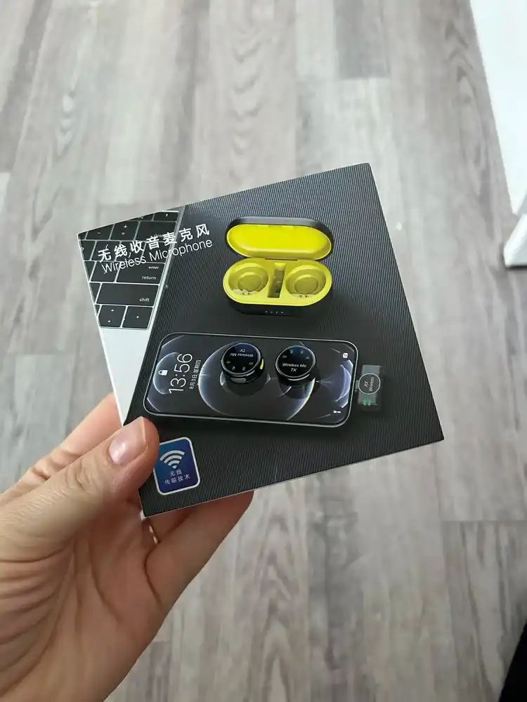 Simsiz petlichniy mikrofon, iPhone va Android uchun, 2 dona