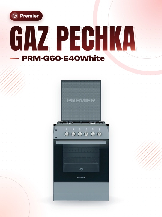 Gaz plitasi PRM-G60-E40White