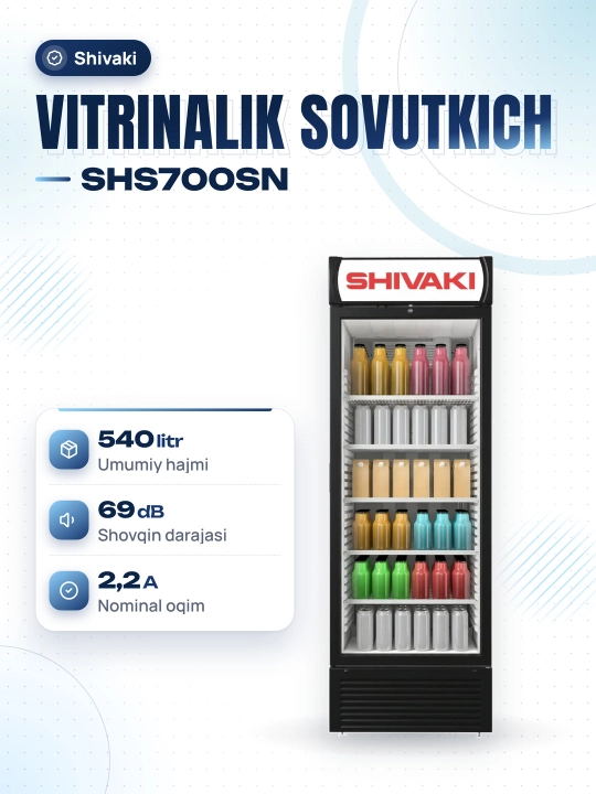 Vitrinali sovutkich Shivaki SHS700SN