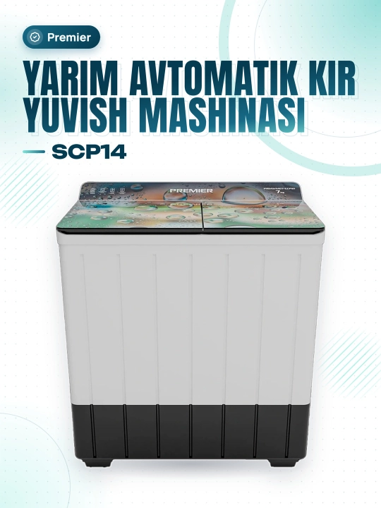 Yarim avtomatik kir yuvish mashinasi PRMWM07-SCP14 - 