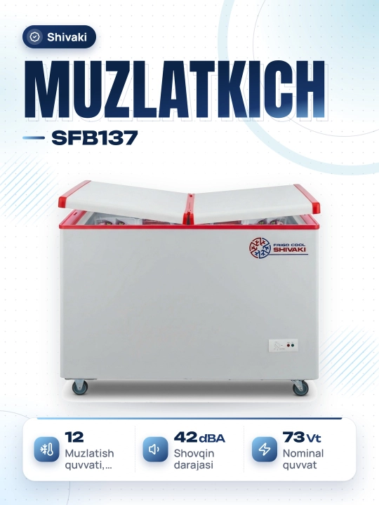 Muzlatkich Shivaki SFB137 330 l - 