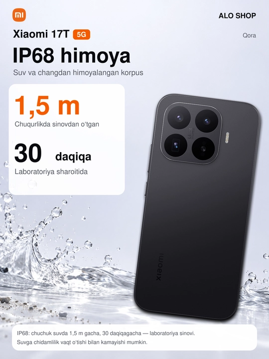Smartfon Xiaomi 17T 5G, 12/256 va 12/512 GB, Leica 50 MP, AMOLED 1.5K 120 Hz, 6500 mAh