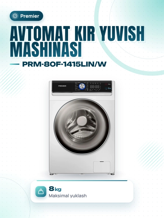 Kir yuvish mashinasi PRM-80F-1415LIN/Vt - 