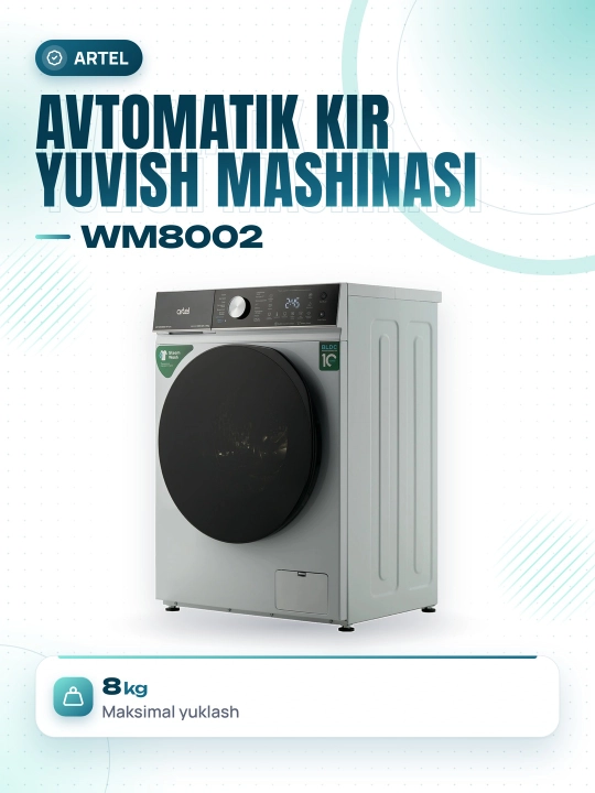 Стиральная машина ARTEL ART-WM 8002-PURE - (8 кг) - 