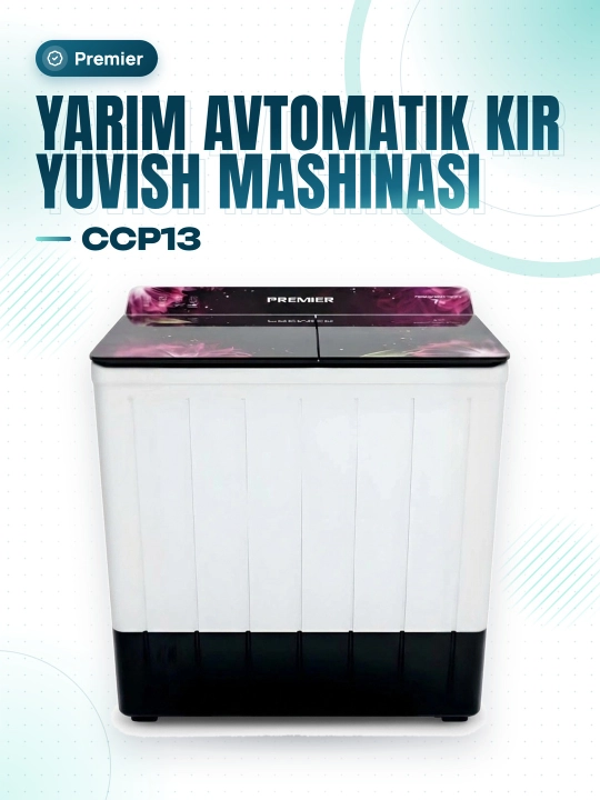 Yarim avtomat kir yuvish mashinasi Premier PRMWM07-CCP13