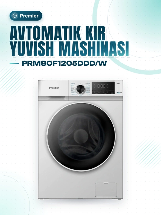 Kir yuvish mashinasi PRM80F1205DDD/W - 