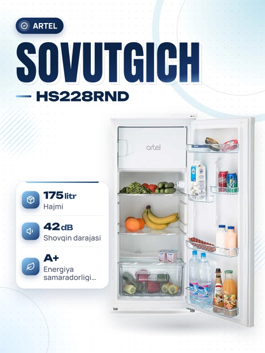 Холодильник ARTEL HS228RND ECO FROST - 