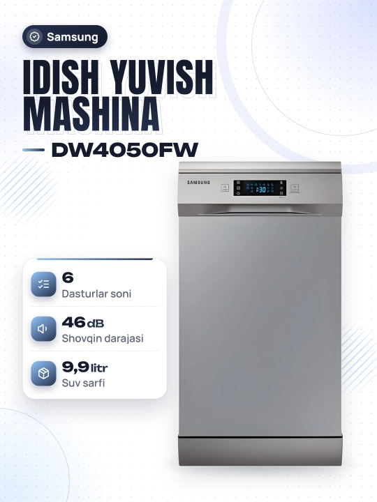 Samsung DW 50R4050 FW idish yuvish mashinasi - 