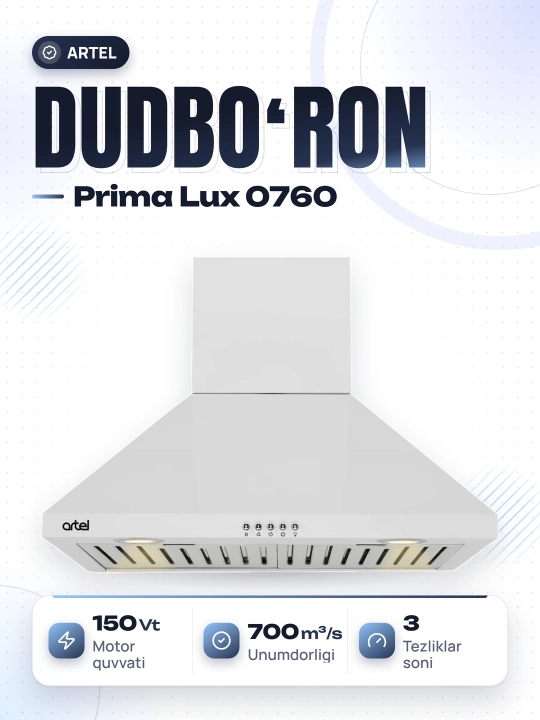 Dudburon Artel Prima Lux 0760, 700 m³/s, mexanik - 