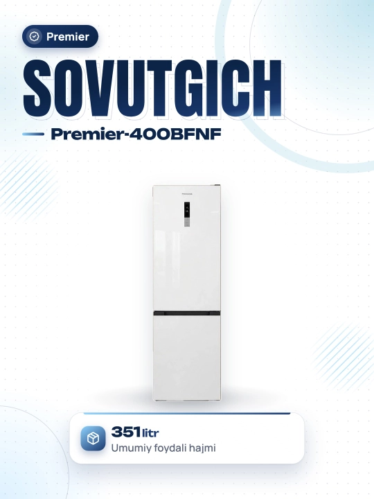 Sovutgich Premier 400BFNF NO FROST 351 L, 351 l