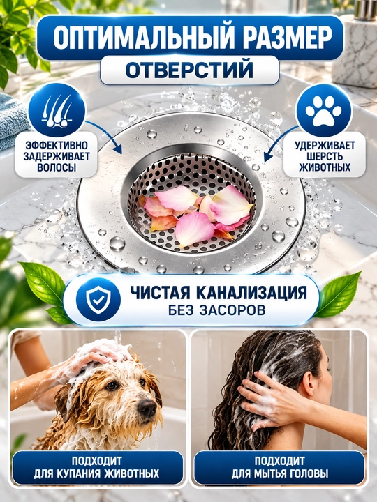 Сетка фильтр для раковины и ванной, 1,2,3 штук Пробки для ванны и раковины,
