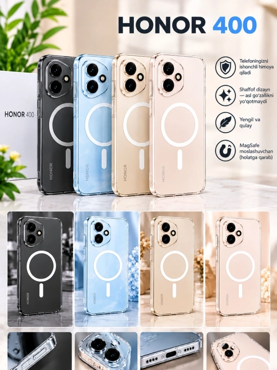 Ультратонкий карбоновый чехол для Honor 400