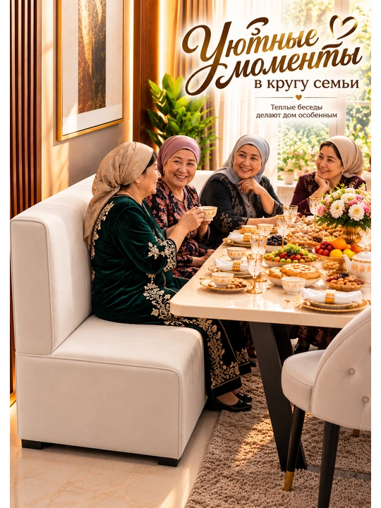 Диван для кухни и обеденной зоны, мягкий, в современном стиле