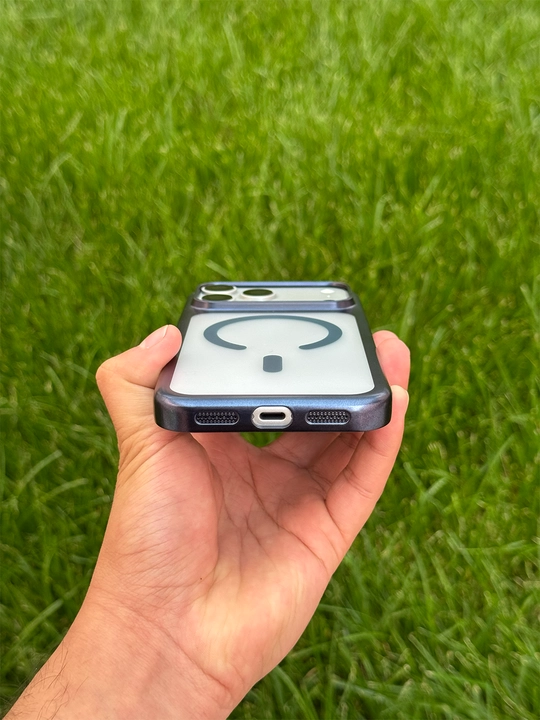 HOTME MagSafe iPhone 17 Pro Max g‘ilofi, shaffof, zarbaga chidamli, magnitli