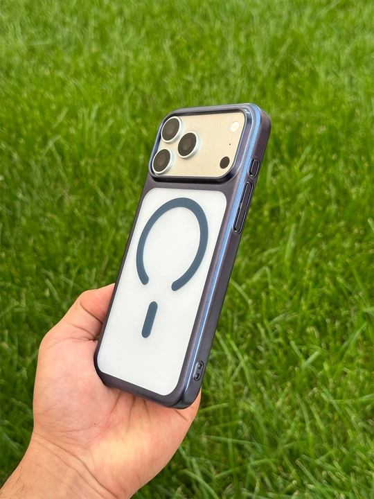 HOTME MagSafe iPhone 17 Pro Max g‘ilofi, shaffof, zarbaga chidamli, magnitli