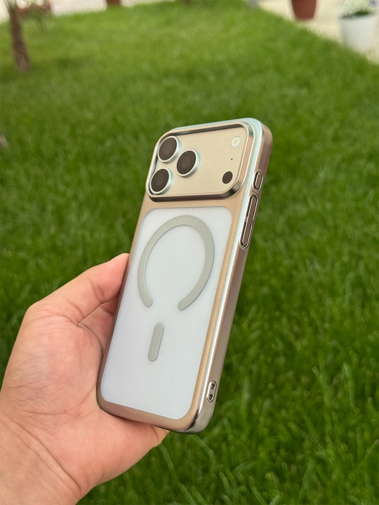 HOTME MagSafe iPhone 17 Pro Max g‘ilofi, shaffof, zarbaga chidamli, magnitli